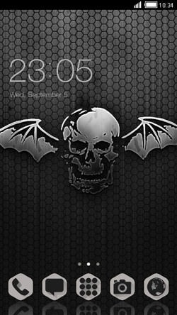 Winged Skull CLauncher Android Theme Image 1