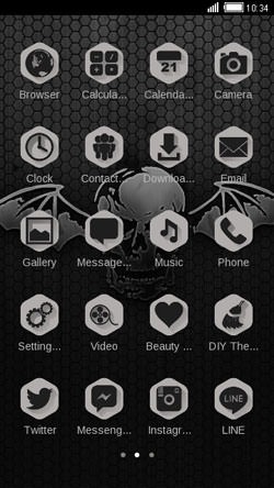 Winged Skull CLauncher Android Theme Image 2