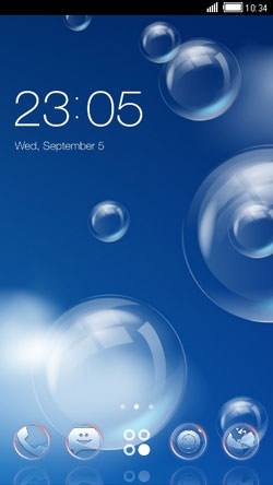 Blue Sky CLauncher Android Theme Image 1