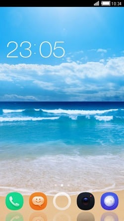 Simple Beach CLauncher Android Theme Image 1