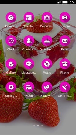 Strawberry Shake CLauncher Android Theme Image 2