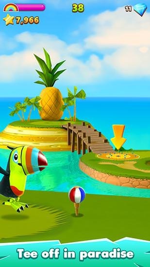 Flick Golf Island Android Game Image 1