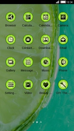 Green Lemon CLauncher Android Theme Image 2