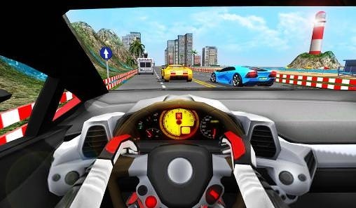 Racing In Car Turbo Android Game Image 1