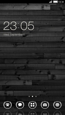 Wood CLauncher Android Theme Image 1