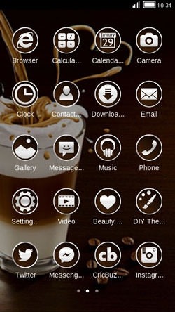 Cold Coffee CLauncher Android Theme Image 2