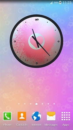 Love: Clock Android Wallpaper Image 1