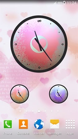 Love: Clock Android Wallpaper Image 2