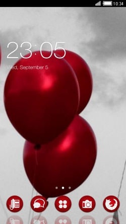 Red Balloon CLauncher Android Theme Image 1