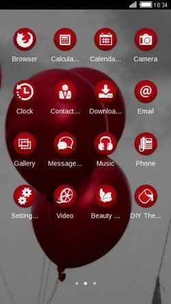 Red Balloon CLauncher Android Theme Image 2