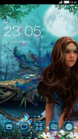 Fantasy Fairy CLauncher Android Theme Image 1