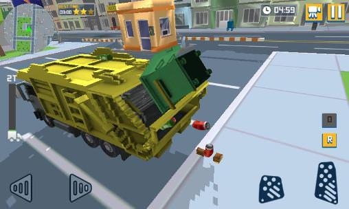 Blocky Garbage Truck Sim Pro Android Game Image 1