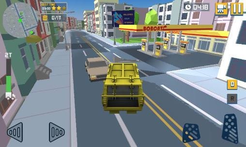 Blocky Garbage Truck Sim Pro Android Game Image 2