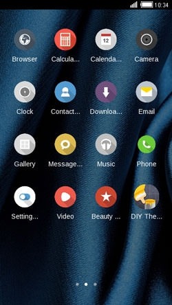 Silky Blue CLauncher Android Theme Image 2