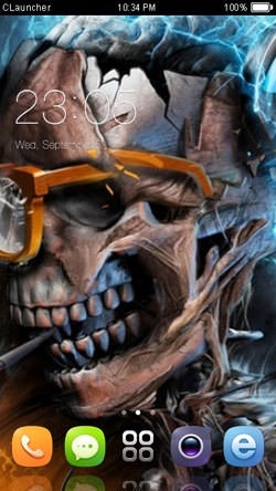 Skull CLauncher Android Theme Image 1