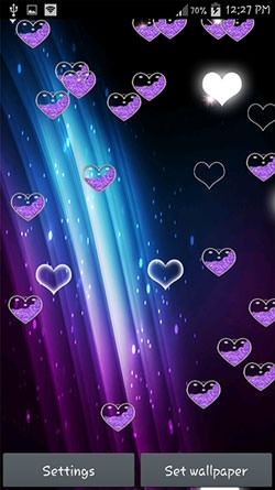Purple Heart Android Wallpaper Image 1