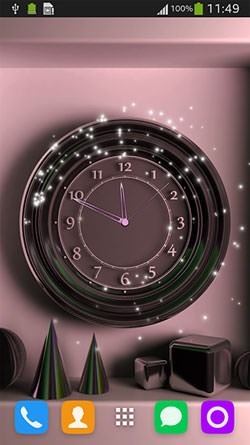 Wall Clock Android Wallpaper Image 1