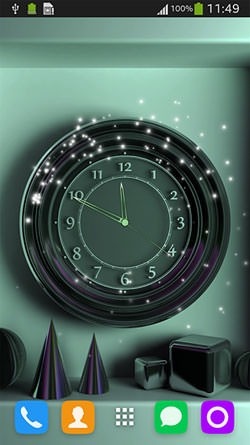 Wall Clock Android Wallpaper Image 2