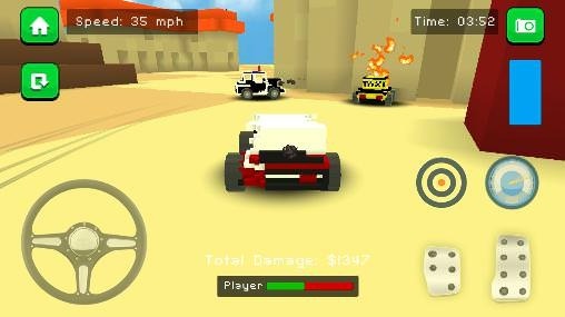 Blocky Demolition Derby Android Game Image 2