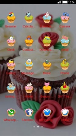 Cupcake CLauncher Android Theme Image 2