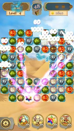 Wizard And Genie: Match 3 Stars Android Game Image 2