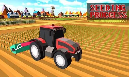 Blocky Plow Farming Harvester 2 Android Game Image 1