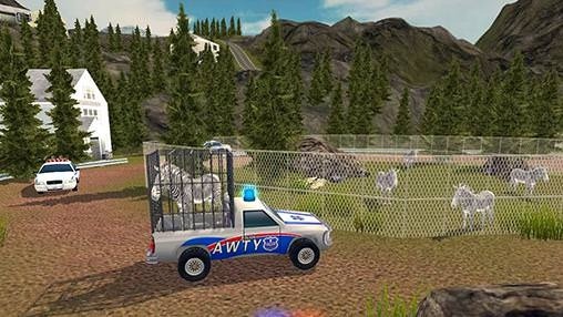 Angry Animals: Police Transport Android Game Image 2