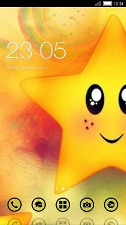 Cute Star CLauncher Android Theme Image 1