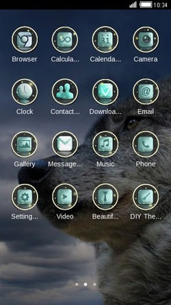 Wolf CLauncher Android Theme Image 2