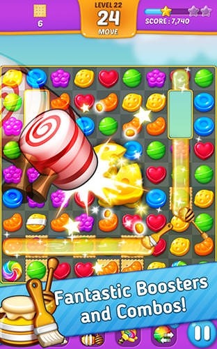 Lollipop: Sweet Taste Match 3 Android Game Image 1