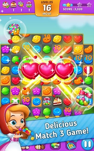 Lollipop: Sweet Taste Match 3 Android Game Image 2