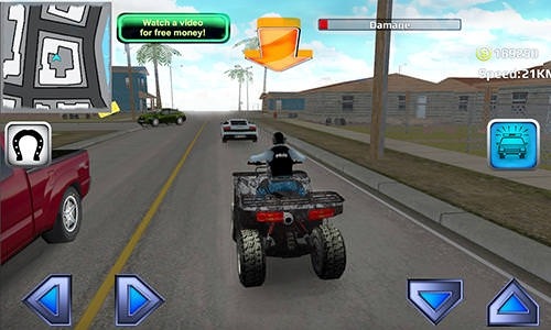 Police Quad Chase Simulator 3D Android Game Image 2