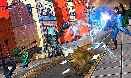 City Heroes 3D: Aliens War Android Game Image 2