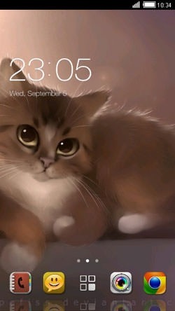 Cute Cat CLauncher Android Theme Image 1