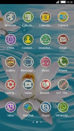 Water Lily CLauncher Android Theme Image 2