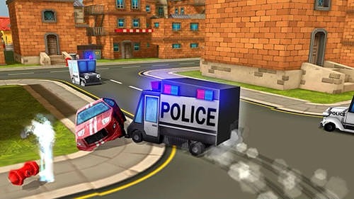 Blocky Cop Pursuit Terrorist Android Game Image 1