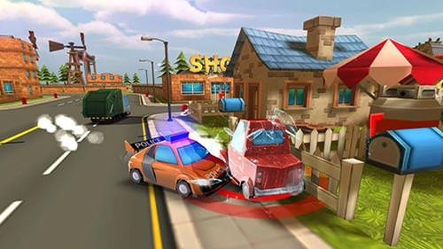 Blocky Cop Pursuit Terrorist Android Game Image 2