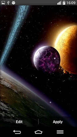 Space Planets Android Wallpaper Image 1