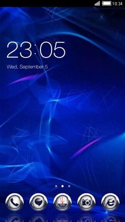 Blue Abstract CLauncher Android Theme Image 1