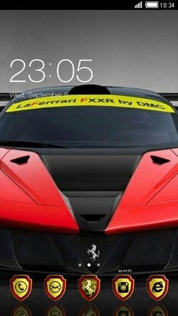 Ferrari CLauncher Android Theme Image 1
