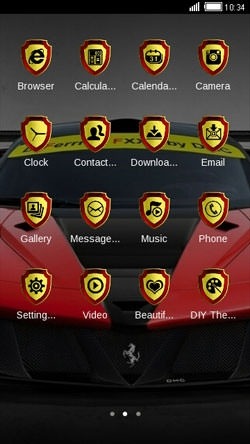Ferrari CLauncher Android Theme Image 2