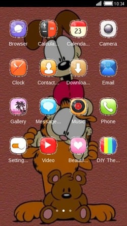 Garfield CLauncher Android Theme Image 2