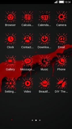 Blood CLauncher Android Theme Image 2