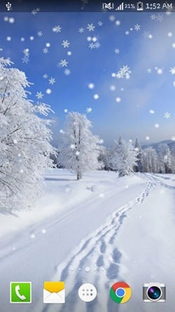 Winter Snow Android Wallpaper Image 1