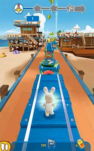 Rabbids: Crazy Rush Android Game Image 1