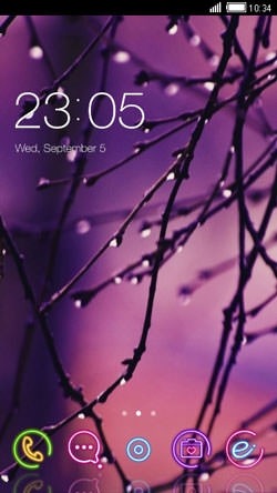 Rain CLauncher Android Theme Image 1