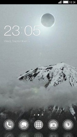Frozen Mountain CLauncher Android Theme Image 1
