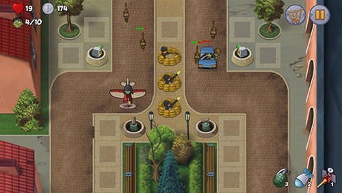 Zombie Town Defense Android Game Image 1