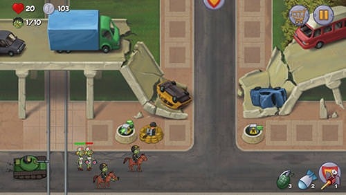 Zombie Town Defense Android Game Image 2