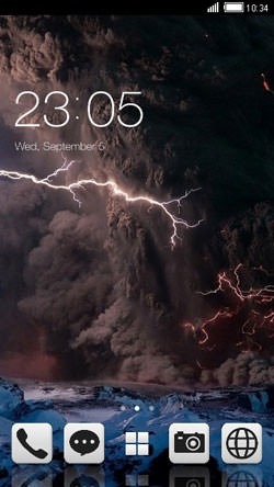 Thunderstorm CLauncher Android Theme Image 1